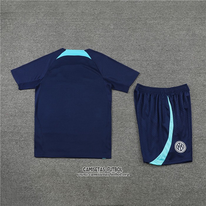 Chandal del Inter Milan Manga Corta 2022/2023 Azul - Pantalon Corto